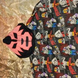 Zip up Tigre Loco Lucha hoodie 3xl